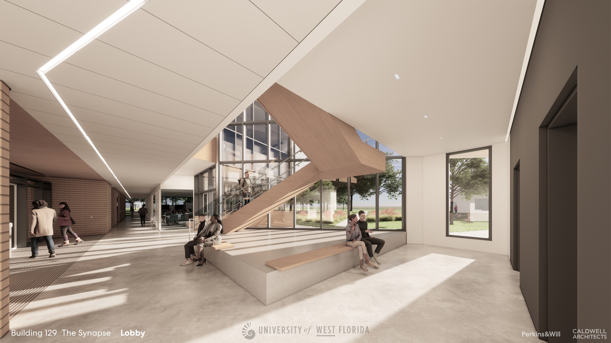 The Synapse lobby rendering